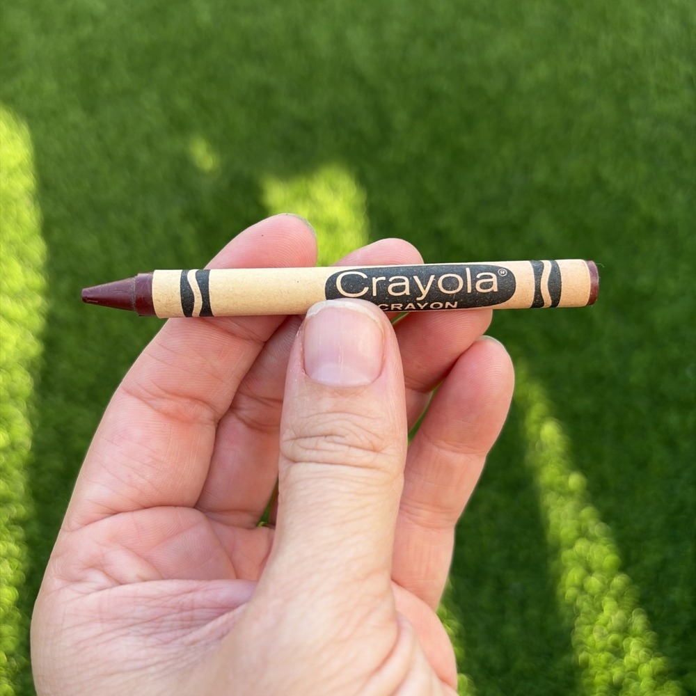 Retired Crayola Indian Red Crayon Binney & Smith 90s Crayons UNUSED